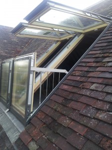 FAKRO Balcony Window ideal for Kent peg tile roof
