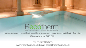 Recotherm are industry leaders in pool ventilation solutions
